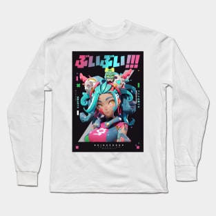 Proud & Real  - Be Proud Selection | Colorful 3D Anime Girl Kawaii Aesthetic Design | PROUD OTAKU Long Sleeve T-Shirt